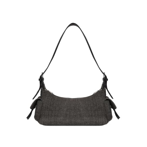 Sac à bandoulière pour femme en denim bleu nuit avec bandoulière réglable Ecoright