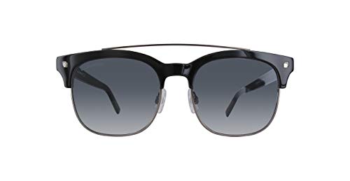 Preisvergleich Produktbild Dsquared DQ0207 DQ0207-01B-Schwarz Rechteckig Sonnenbrille 53, Schwarz