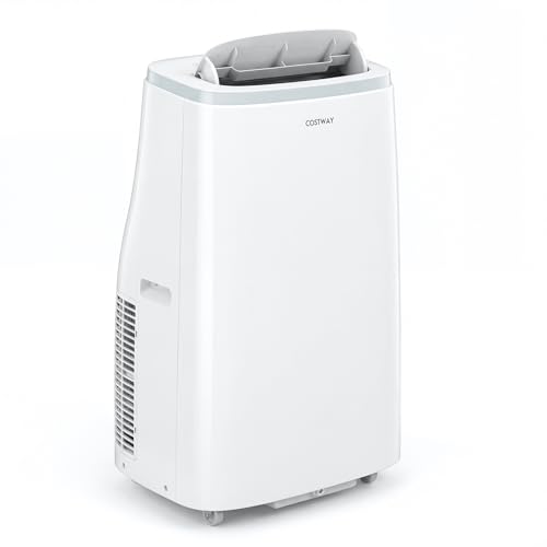 COSTWAY 15000 BTU Portable Air Conditioner, WiFi Enabled AC Unit w/Fan, Dehumidifier, Sleep Mode, 24H Timer, Remote, APP Control & Installation Kits, Cools Rooms up to 750 Sq.Ft