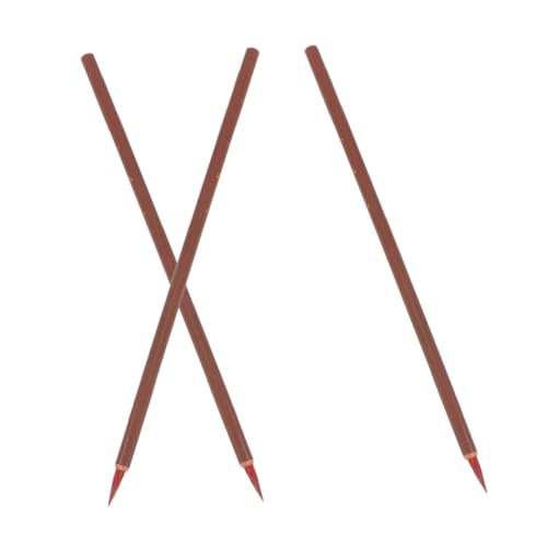 Angoily Little Red Writing Brush Set 3pcs Calligraphy Brush Pens for Chinese Calligraphy Artistic Traditional Portable Easy to Use