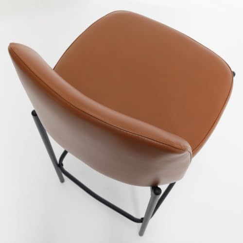 Image of 26 Inch Counter Height Bar Stools Set of 3, Modern Barstools, Brown