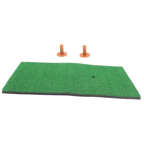 Toddmomy 1 Set Portable Golf Practice Mat Turf Mat with Tee Realistic Grass Surface for Drives Shots and Game Training Durable Material