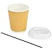 Juvale Disposable Coffee Cups with Lids & Straws - 8-Ounce, Brown Ripple, 50 Count - Insulated Disposable Paper Cups for Hot Coffee & On-the-Go Use - Compostable, No-Wax Lid Design 4