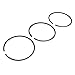Outboard Engine 6H4-11610-00 STD Piston Ring for Yamaha 40HP 50HP Boat Motor, 67mm STD, 3 PCS, fit Sierra 18-3960