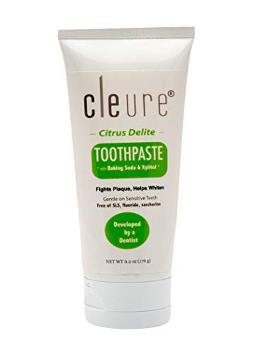 Cleure Hypoallergenic Toothpaste - Citrus Delite - with Baking Soda