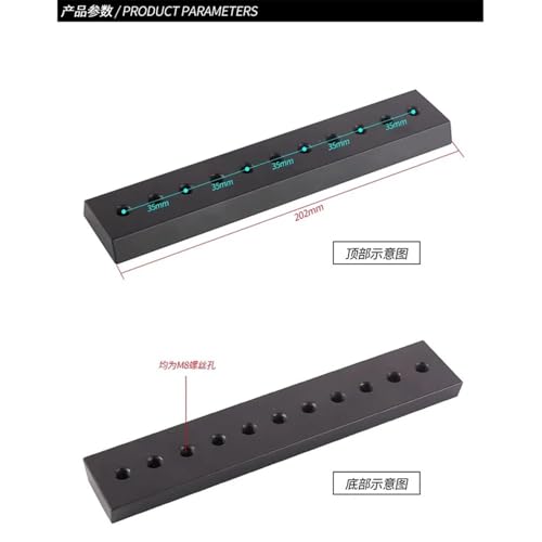 Accesorios para telescopio astronómico 80EQ 80DX: abrazadera y placa de guía de 202 mm 2