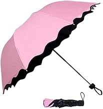 3 Fold Magic Umbella Anti UV Protection, Beautiful Creative Magical of Blooming Flowers Design Multi Style Umbrella for Man and Women