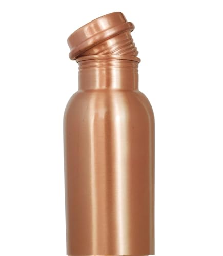 Image of MaatirDesigns Beaten Copper Water Bottle with Etched Taj Mahal Design | Large Reusable Bottle | Elegant Heritage-Inspired Copper Bottle for Healthy Lifestyle, Gifting & Daily Use