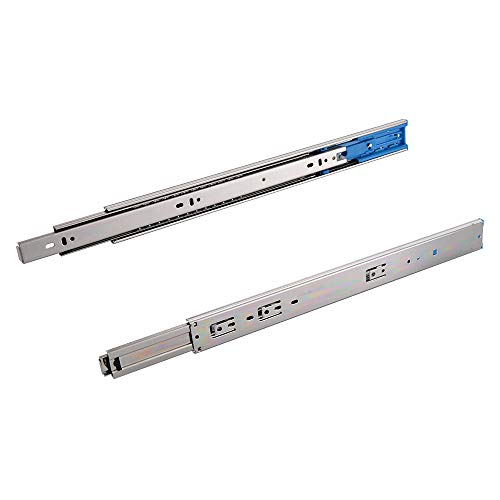 VESLA HOME 10 Pairs 18 Inch 3-Section Full Extension Soft Close Ball Bearing Metal Cabinet Drawer Slides,110 LB Capacity Side Mount Slow Close Drawer Hardware Slide,14\"16\" 18\" 20\" 22\" Lengths.