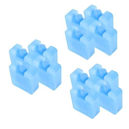 Ciieeo 3 Juegos Cristal De Hielo Ventilador De Aire Acondicionado Enfriador De Bloques De Hielo Whisky Cubitos De Hielo Molde Bolsa De Almuerzo Tapa De Enfriamiento Del 4 Uds * 3