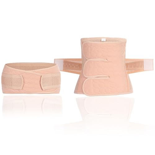 witeup Postpartum Belly Wrap, 3 In 1 Breathable Skin Color Postpartum Belt, C Section Recovery Belt for Postpartum, Ergonomic Design Postpartum Belly Band for Belly/Waist/Pelvis Recovery