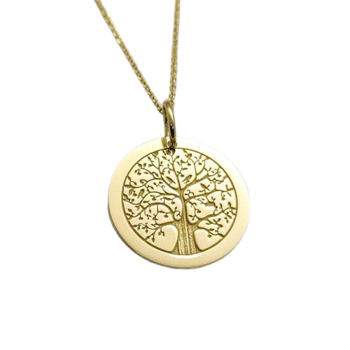 Pendentif Arbre de Vie LK_PNDN_1720, un symbole d'ancrage en argent plaqué or