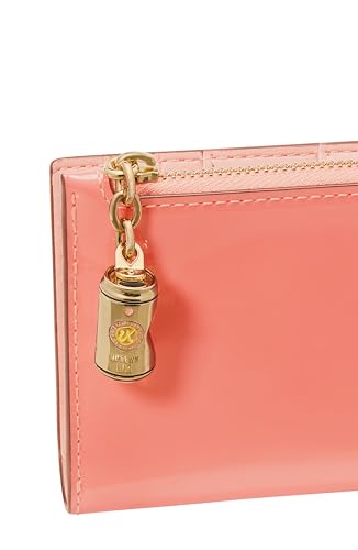 Image of kate spade new york Devin I Love You Script Embossed Leather Small Slim Bifold Wallet
