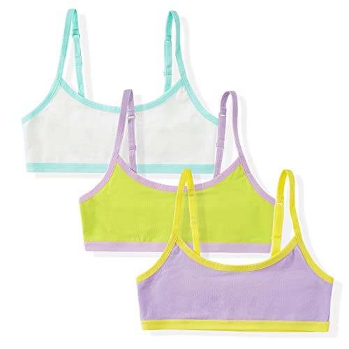5er Pack Mädchen Sport BH - Baumwolle Bustier Ohne Bügel