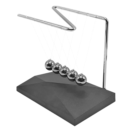 Cuna de Newton,Cuna de Newton | de escritorio de movimiento perpetuo Balls | Accesorios de escritorio, bola de acero péndulo oscilación Fidget juguetes adultos para aula