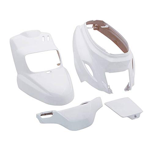 Générique carrosserie/carenage Scoot Adaptable MBK 50 Booster 2004/yamaha 50 bws 2004 Blanc Brillant kit 4 Pieces