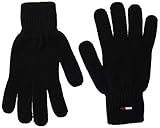 herren handschuhe c&a  Tommy Hilfiger TJM BASIC FLAG RIB GLOVES Handschuhe Herren, Schwarz (Black Bds), One Size (Herstellergröße:OS)