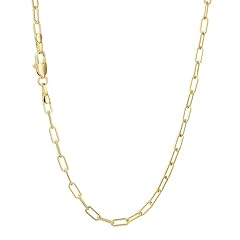 gold paperclip chain-24in