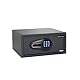 hjh OFFICE Tresor mit Zahlenschloss 25,5 L Safe COMPACT I Stahl Schwarz Möbeltresor Elektronik Schloss 20x42x37cm, 830038