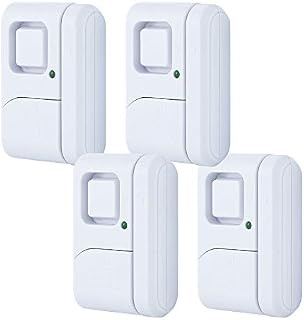 GE Personal Security Window/Door, 4-Pack, DIY Protection, Burglar Alert, Wireless, Chime/Alarm, Easy Installation