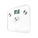 Cecotec Báscula de baño Surface Precision EcoPower 10100 Full Healthy White. Con pulsador,Superficie de vidrio templado de alta seguridad, sensores de precisión, pantalla LCD