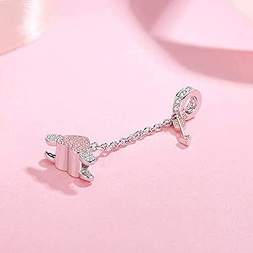ARTCHARM Heart Safety Chain Charm 925 Sterling Silver Beads fit European Charms Bracelet & Necklace - Image 4