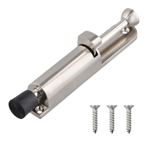 Fermaporta regolabile in acciaio inox, montaggio a pavimento, fermaporta con pedale e funzione di protezione, serratura antiruggine da avvitare