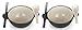 Ozeri Earth Ramen Bowl Set, Made from Plant-Derived and Other Natural Materials,993 ml, One Size, Black with Beige, 6-Piece