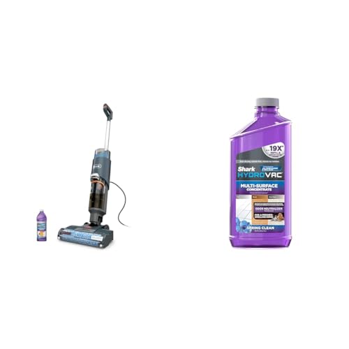 Image of Shark WD161 HydroVac MessMaster Wet Dry Corded Vacuum Cleaner, 3-in-1 Multi-Surface Vacuum Mop & Self-Cleaning System + HydroVac Multi-Surface 33-Oz. Concentrate