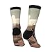 XZDWPY a Wild West Life Unisex Mid-Calf Socks 3 Black Polyester Skin-Friendly Moisture-Wicking Fashionable Crew Socks