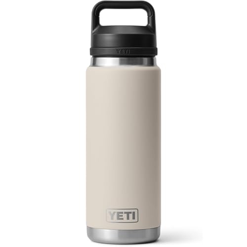 Image of YETI Rambler 26 oz Bottle, Leakproof, Vacuum Insulated, Stainless Steel with Chug Cap, Cape Taupe