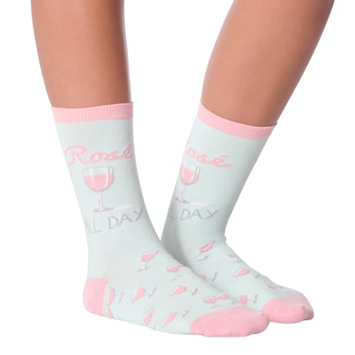Image of K BELL Women's Fun Happy Hour Crew Socks (1-Pair)