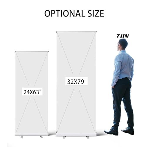 NEWSANDOR Classic Style Customizable Retractable Roll Up Banner Stand - Stunning HD Picture, Sturdy Aluminum Alloy, Perfect For Trade Shows, Parties, And Events(32x79) - Thumbnail 5