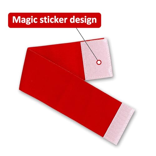 18 Pieces Multiple Colour Football Soccer Captain's Armbands,Elastic Adjustable Armbands Funeral Mourning Band Anti-Drop Armbands for Multipurpose Use,DIY,Sport Team Badges - Thumbnail 4
