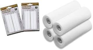 ROLLINGDOG 4" (100mm) Mini Foam Small Paint Roller Covers High Density Gloss Concave Roller Sleeves for Painting on Smooth Surfaces(Pack of 4)