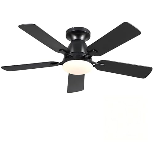 Mpayel Ceiling Fans with Lights, 46'' Indoor Low...