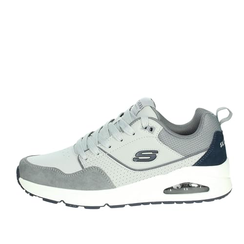 Skechers Men's Uno Retro One Trainer, Grey, 9 UK