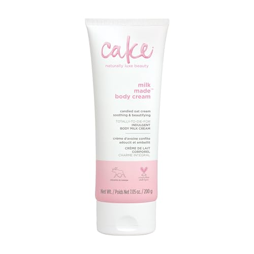 Cake Beauty, Shea Butter Body Cream Body Lotion For Women Dry Skin, Basic, Milk Made Indulgent, 7 Fl...