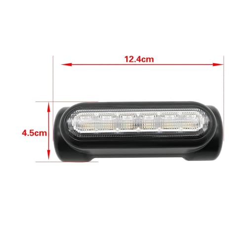 Feu commutation moto blanc ambre clignotant étanche pour crash bar