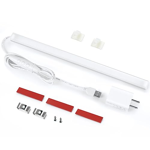 Litever Under Cabinet LED Light with USB Power for Kitchen Counter, Workbench, Coffee Station...
