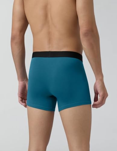 Image of Anti Bacterial Micromodal Solid Underwear for Men Combo Airsoft Trunk Breathable Inner for Men Sweatproof Underwear Imported Nylon Fabric Multi Pack of 2