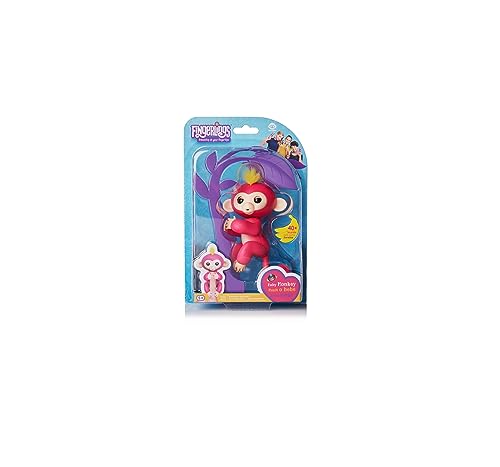 WowWee Fingerlings - Interactive Baby Monkey - Bella (Pink with Yellow Hair) By WowWee