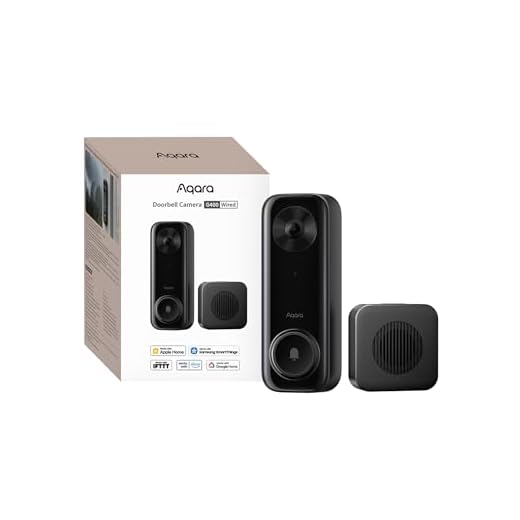 Aqara Türklingel-Kamera G400 mit Chime, Kabelgebunden/PoE, HomeKit Secure Video, 2K HD Panoramaansicht, Zwei-Wege-Audio, 2,4/5 GHz, Lokale Erkennung & 24/7-Aufzeichnung, IP65, Alexa/Google/SmartThings