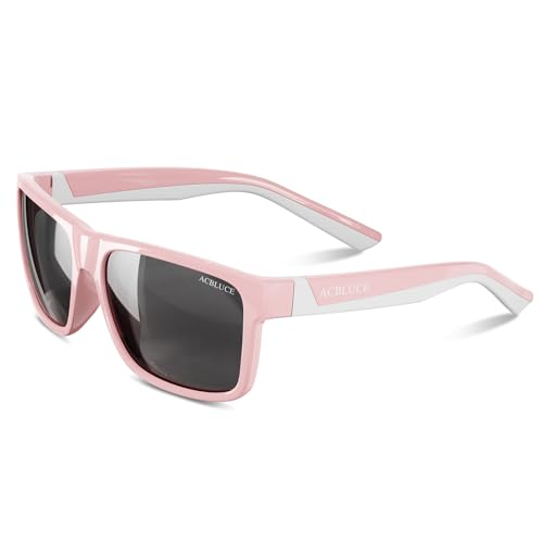 Acbluce Kids Sunglasses Girls Polarized Sports Child Teen Youth For Uv400 Protection Pink Glasses Age 6-12 cover