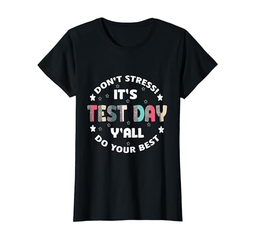 Teacher Shirts for Women Testing Funny leopard pattern T-Shirt