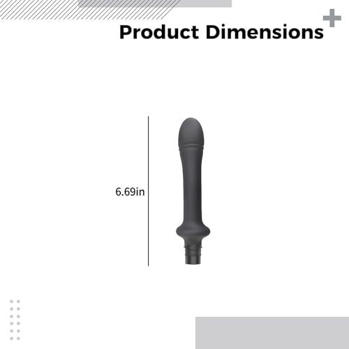 Massage Gun Attachment, Black Silicone Head, Egg Shape miniatura 4