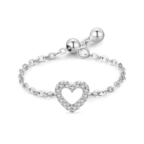 Bague coeur mariage réglable en argent : ne vous trompez plus jamais de taille de doigt