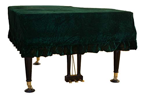 GRTE Bebé Velvet Grand Piano Cubierta Polvo a Prueba de Polvo Cubierta de Piano con Mullet RD Edad Media Edad Media Vintage Renacimiento,Verde Cover