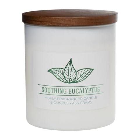 Colonial Candle Soothing Eucalyptus Scented Jar Candle Cover