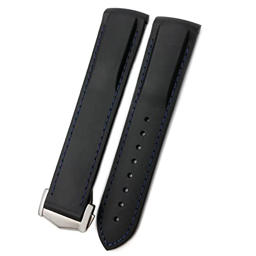Bracelet en silicone de haute qualité pour montre Omega Seamaster 20mm